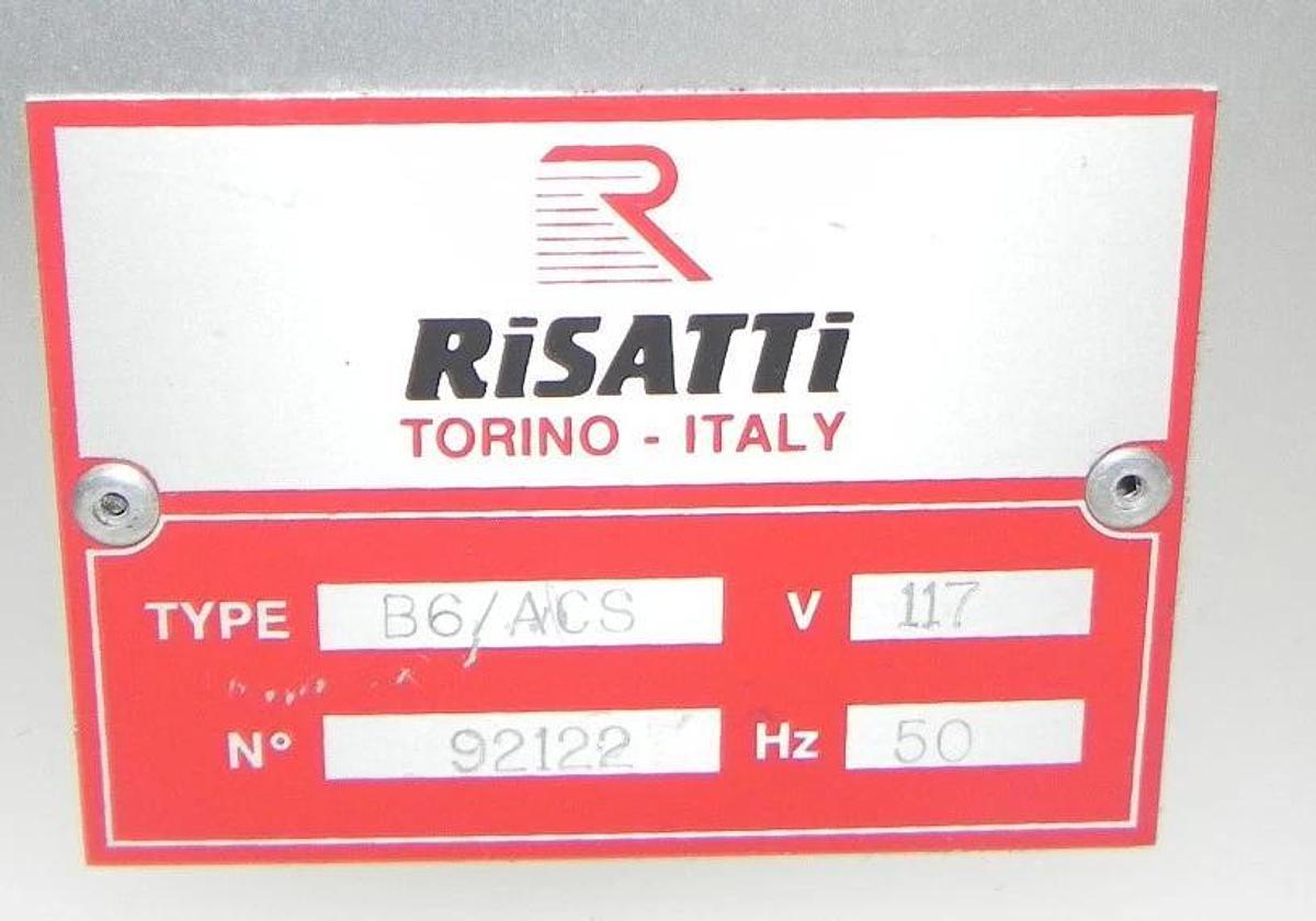 Used RISATTI B6/ACS, V 117, HZ 50
