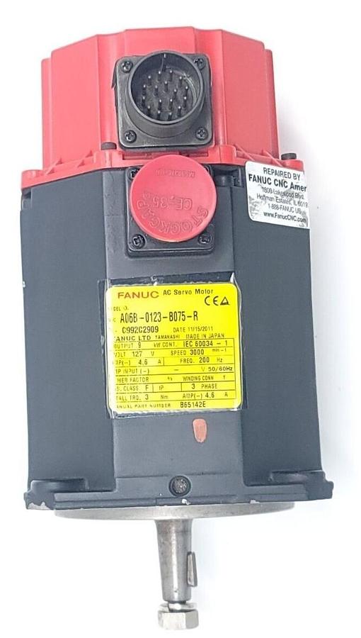 Used FANUC A06B-0123-B075 AC SERVO MOTOR A06B0123B075 REPAIRED