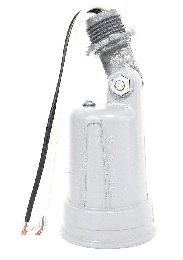 NEW PASS & SEYMOUR LEGRAND PAR1 OUTDOOR LAMPHOLDER GRAY