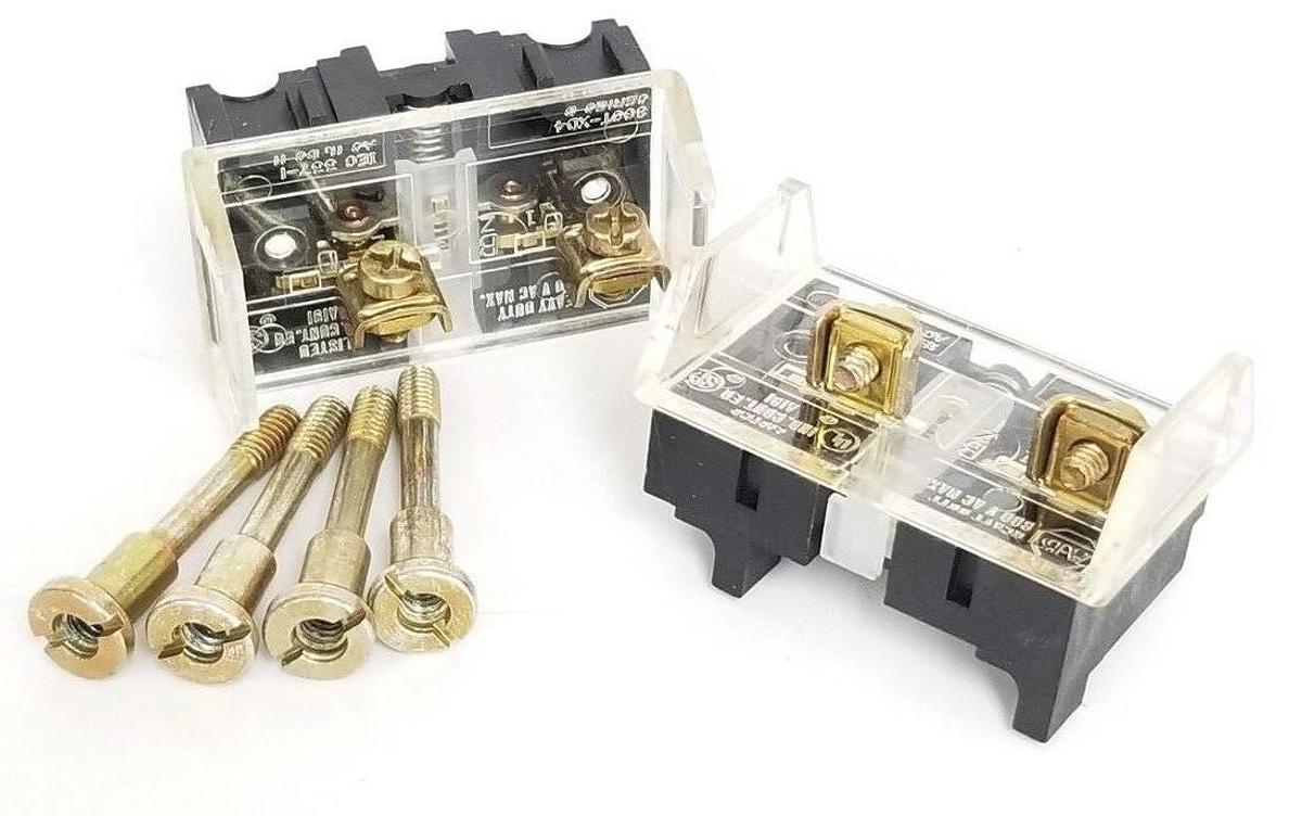 Used LOT OF 2 NEW ALLEN BRADLEY 800T-XD4 SER. D CONTACT BLOCKS 800TXD4