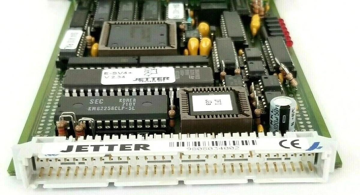 Used JETTER SV4-10A2 REV. 2 CONTROL CARD E-SV4+ V2.34 SV4-K02 SV4-A10 SV4 SV4-2