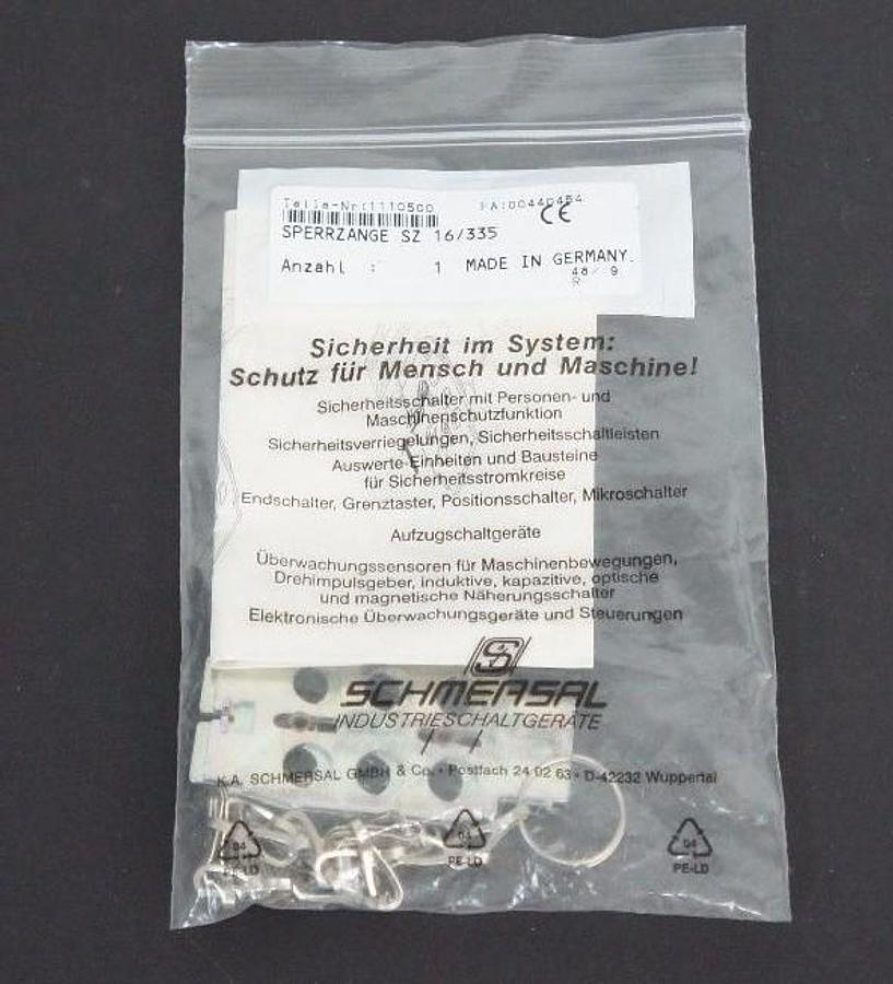 Used NEW SCHMERSAL 1110500 SPERRZANG SZ 16/335
