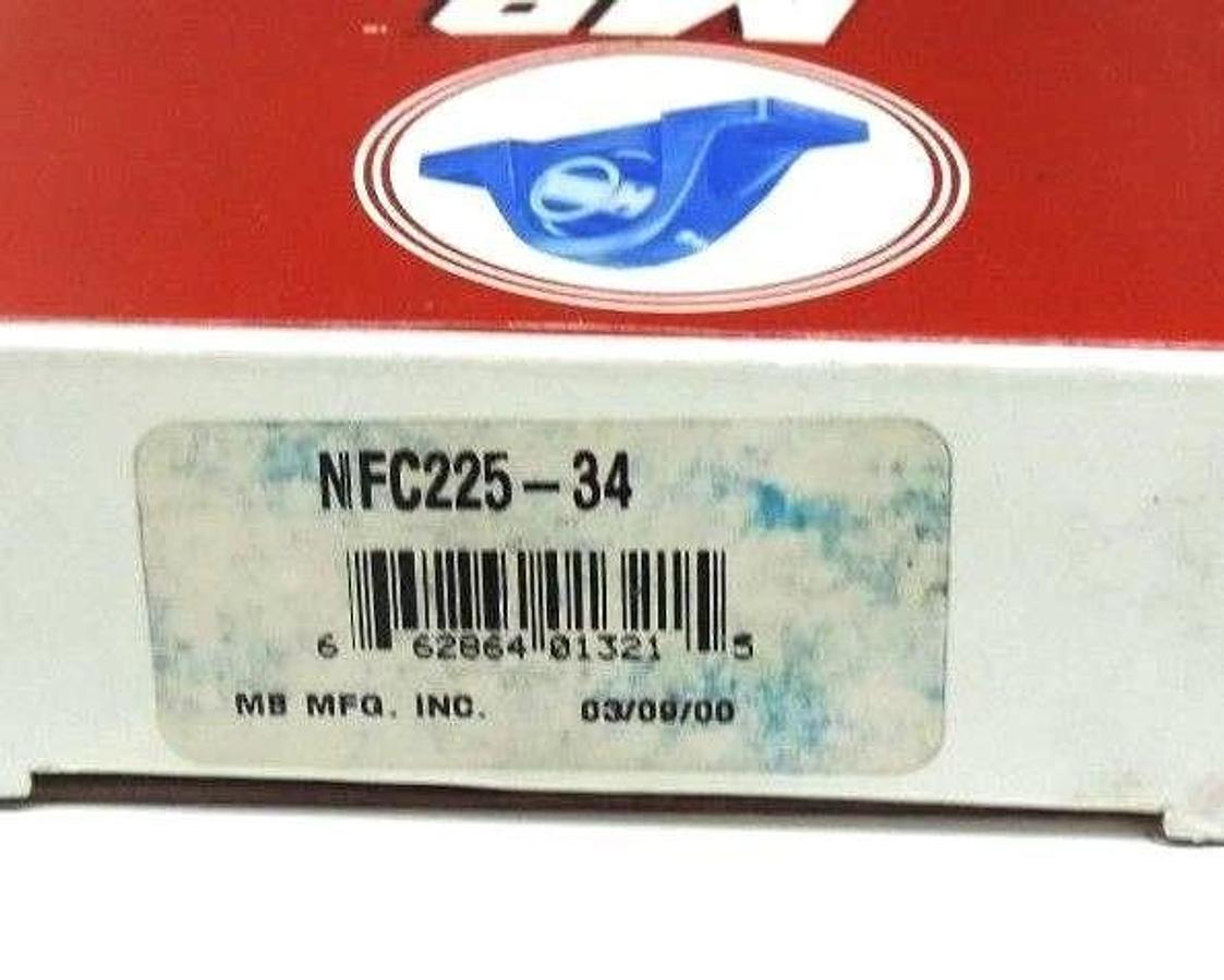 Used NIB MB MFG. INC. NFC225-34 NYLA-K MOUNTED BALL BEARING NFC22534