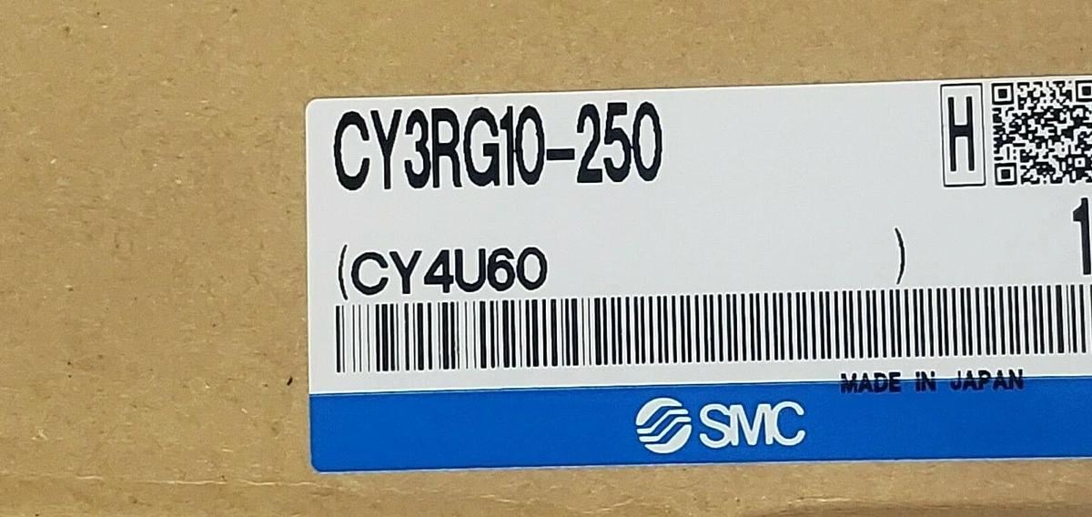 Used NIB SMC CY3RG10-250 MAGNET COUPLED RODLESS CYLINDER CY3RG10250 (QTY:2)