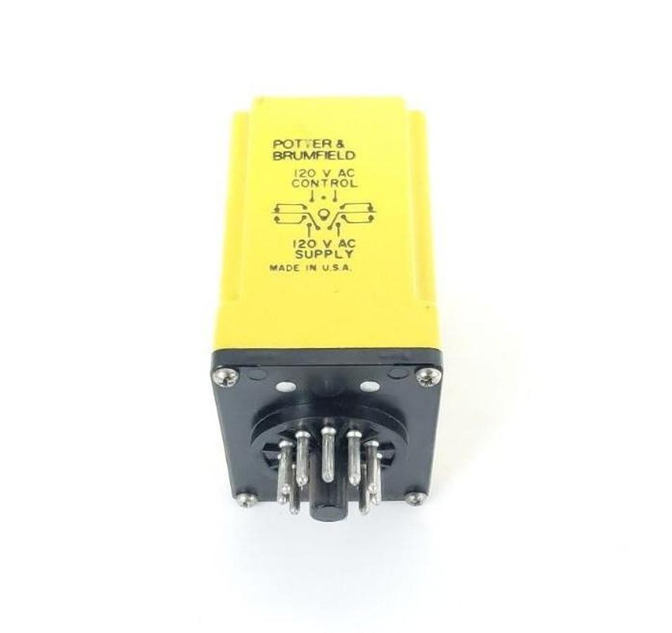 Used POTTER & BRUMFIELD CDB-38-70091 TIME DELAY RELAY 120VAC, 0-5SEC, CDB3870091