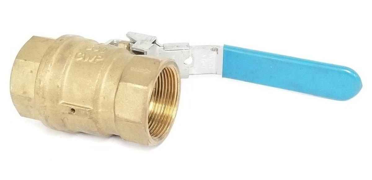 Used RUB 1-1/2 600 CWP BRASS BALL VALVE