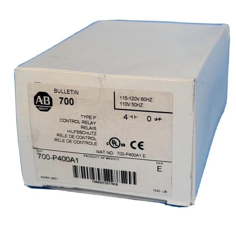 NEW ALLEN BRADLEY 700-P400A1 /E CONTROL RELAY BULLETIN 700 TYPE P 700P400A1