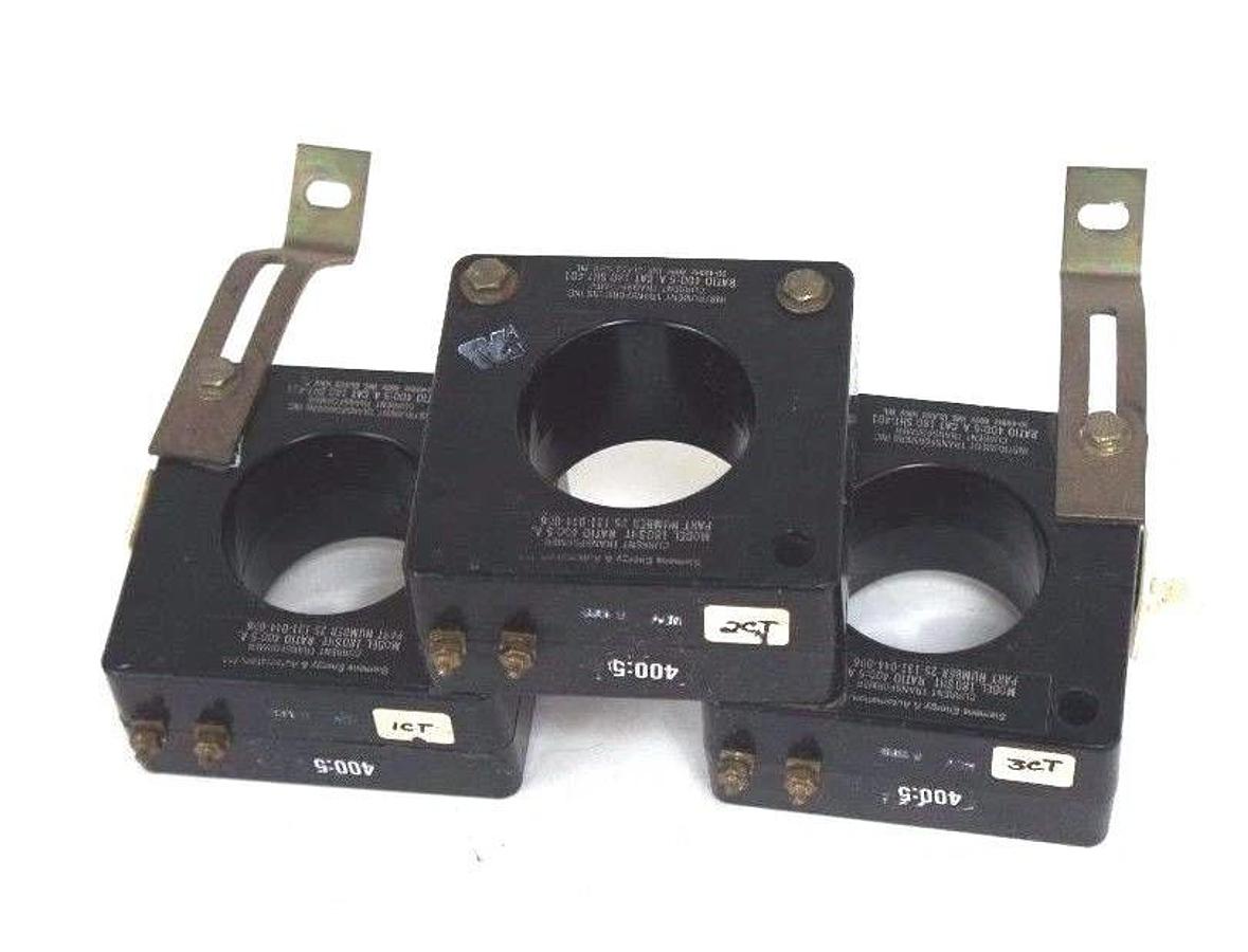 Used SIEMENS 25-131-044-006 TRANSFORMER MODEL: 180SHT 400:5A 180 SHT-401 - LOT OF 3