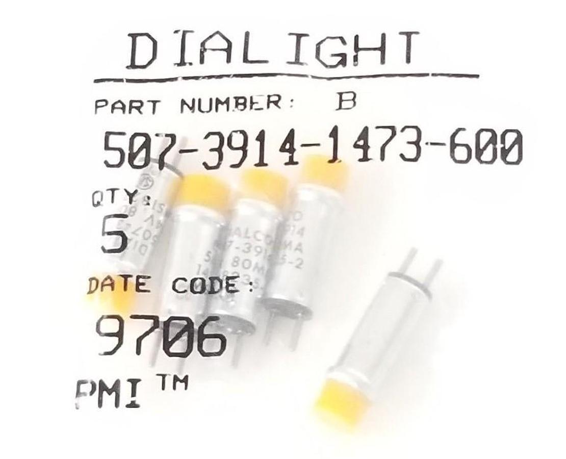 Used BAG OF 5 NEW DAILIGHT 507-3914-1473-600 INDICATOR LAMPS 50739141473600