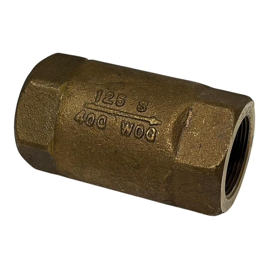 Used Apollo CVB-112 Bronze 1-1/2" In-Line Ball-Cone Check Valve 400 WOG New