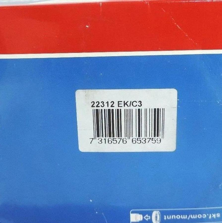 Used LOT OF 2 NIB SKF 22312 EK/C3 ROLLER BEARINGS SPHERICAL 2.544IN TAPERED BORE