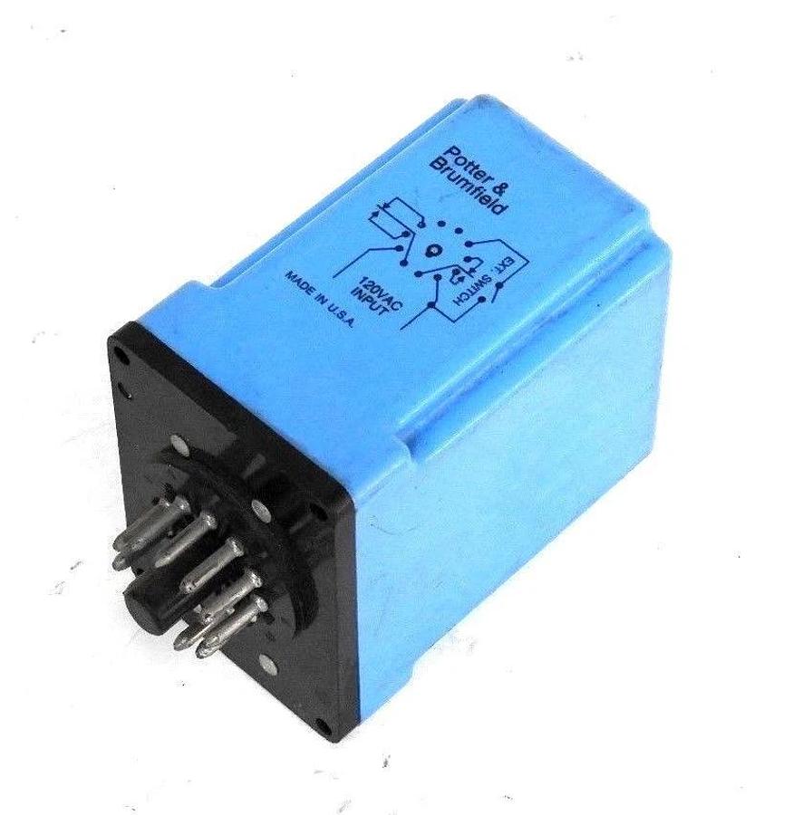 Used POTTER & BRUMFIELD CB-1021B-78 TIME DELAY RELAY 0.1-10 SEC, *MISSING KNOB*