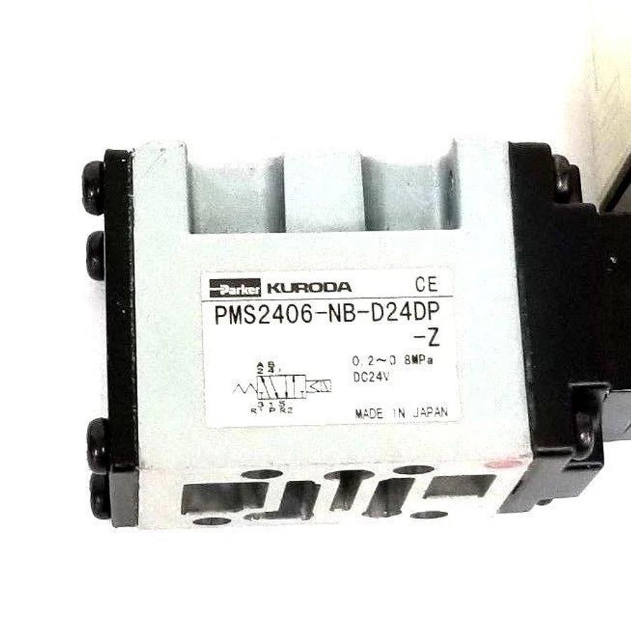 Used KURODA PMS2406-NB-D24DP-Z SOLENOID VALVE 24VDC FB, PMS2406NBD24DPZ