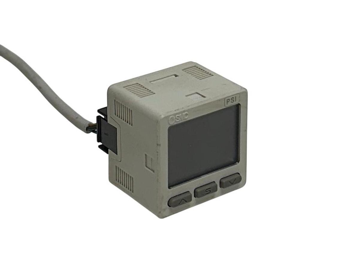 Used SMC ISE20-P-P / ISE20PP DIGITAL PRESSURE SWITCH 12-24VDC 25mA POSITIVE USNP