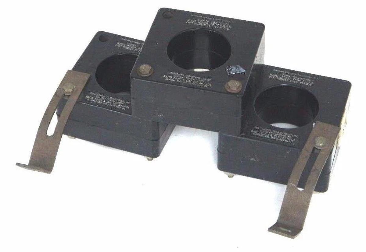 Used SIEMENS 25-131-044-006 TRANSFORMER MODEL: 180SHT 400:5A 180 SHT-401 - LOT OF 3