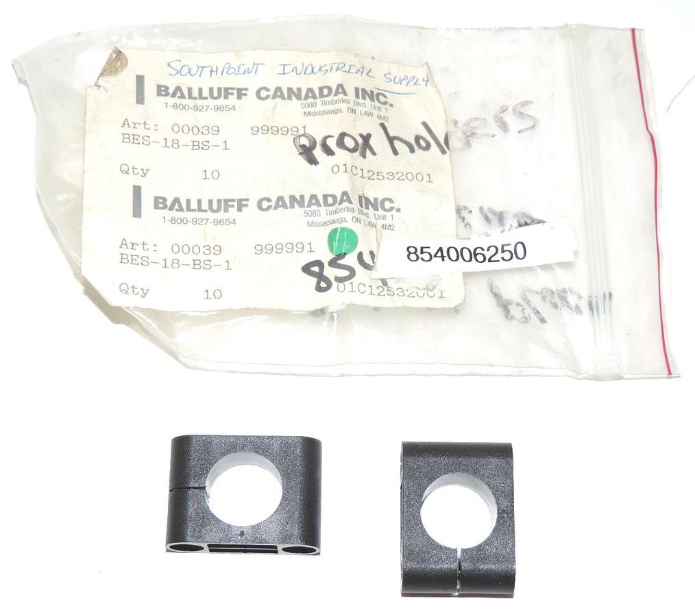 Used LOT OF 2 NEW BALLUFF BES-18-BS-1 SENSOR ACCESORIES BES18BS1, ART. 00039 999991