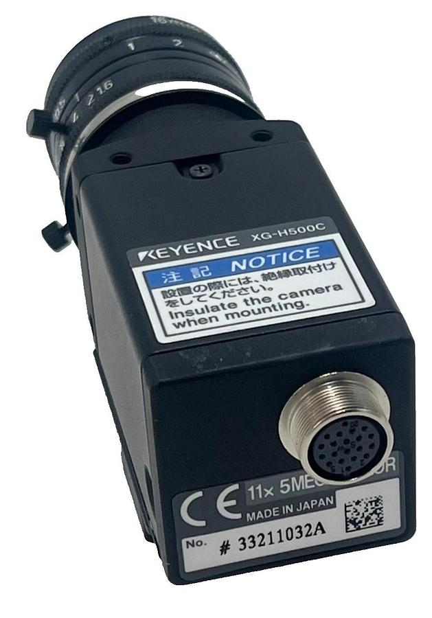 KEYENCE XG-H500C Color High-Resolution 5MP CCD Camera w/ CV-L16 16mm Lens