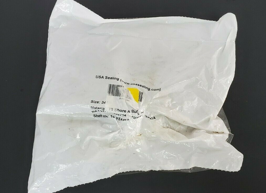 Used LOT OF 25 NEW USA SEALING SIZE: 341 MAT: BUNA N DUROMETER: 70A O-RINGS