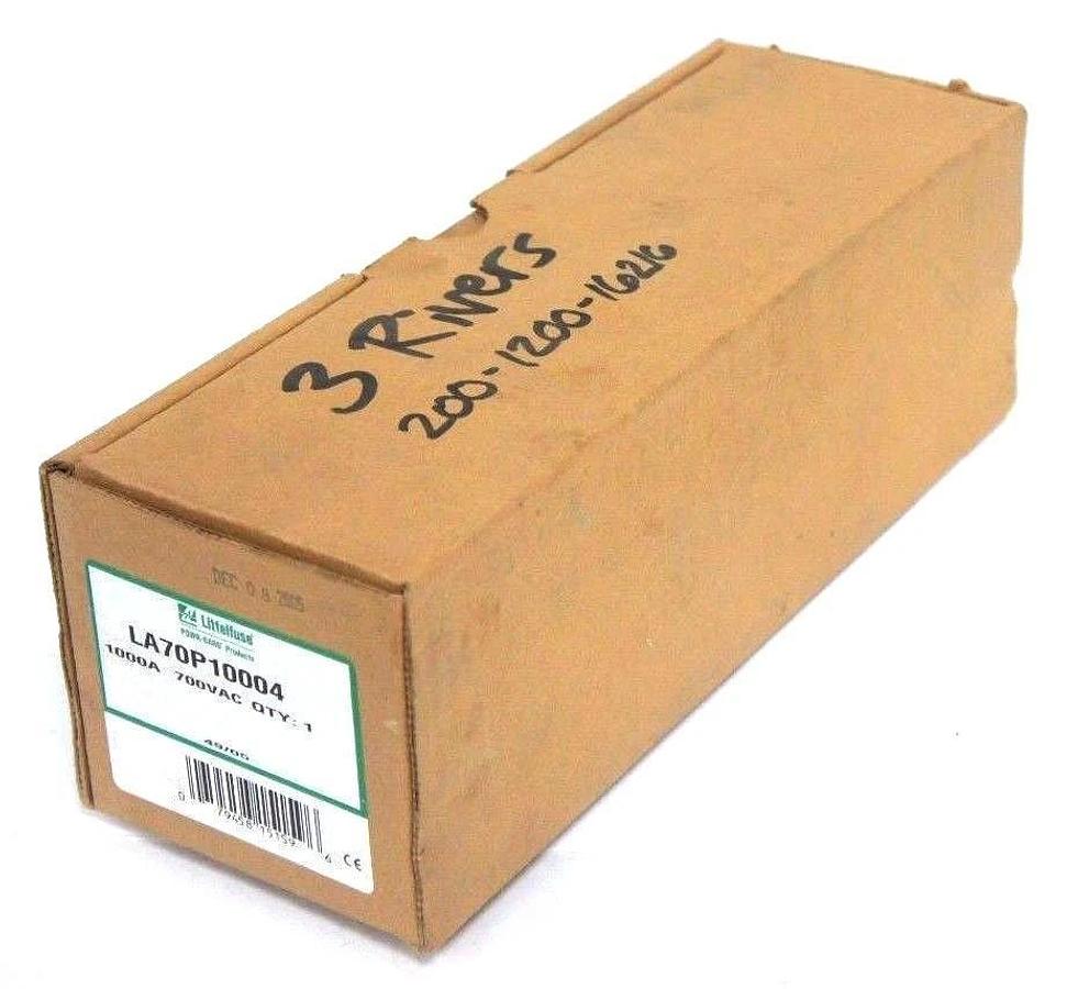 Used NIB LITTELFUSE LA70P10004 POWR-GARD FUSE 1000A, 700VAC