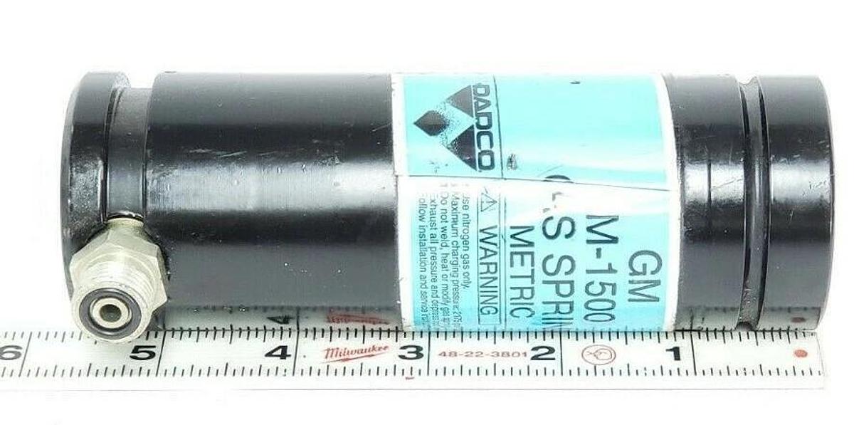 Used LOT OF 2 DADCO GM M-1500 GAS SPRINGS METRIC M-1500-07-05, 90.10.00750.050