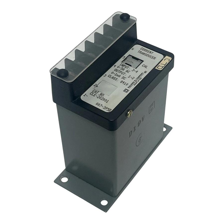 Used Schneider Square D 8410-CLE-202001 Transducer 0-5A AC Input 0-1mA DC Output