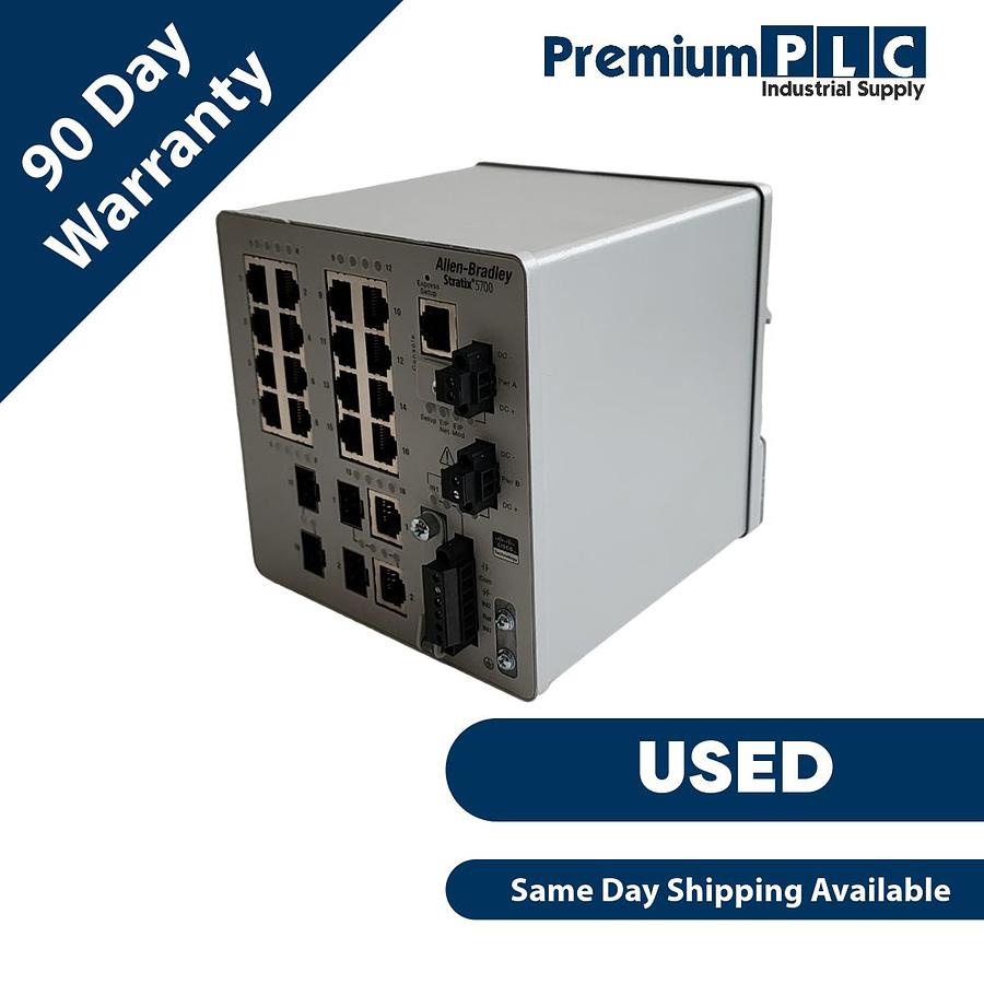Used USED ALLEN BRADLEY 1783-BMS20CGP /A Stratix 5700 MANAGED ETHERNET SWITCH
