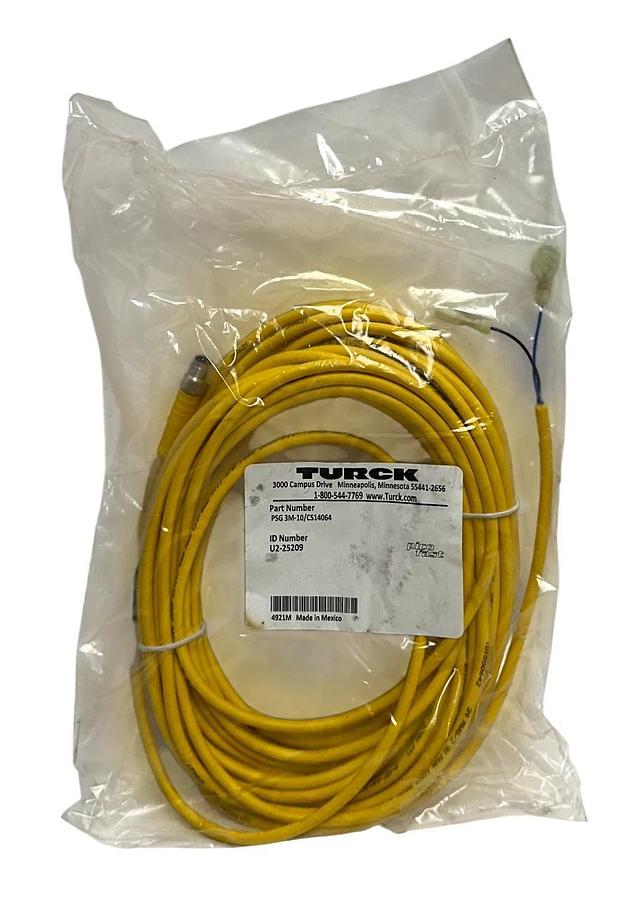 Used 7 TURCK PSG 3M-10/CS14064 / U2-25209 PICOFAST CORDSETS 10M NSFS