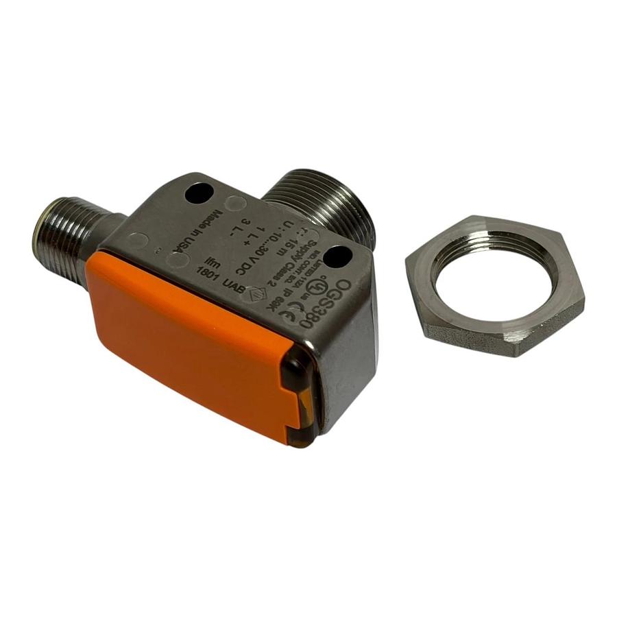 ifm OGS380 Through-Beam Sensor Transmitter OGS-OOKG/US/V4A/CUBE NEW