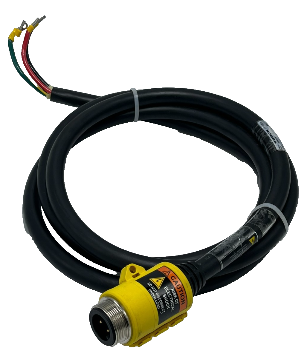 Used TURCK GSDM 40-3M PowerFast Cordset 3 Meter 4-Pin 1-3/8" D-Size Male Connector