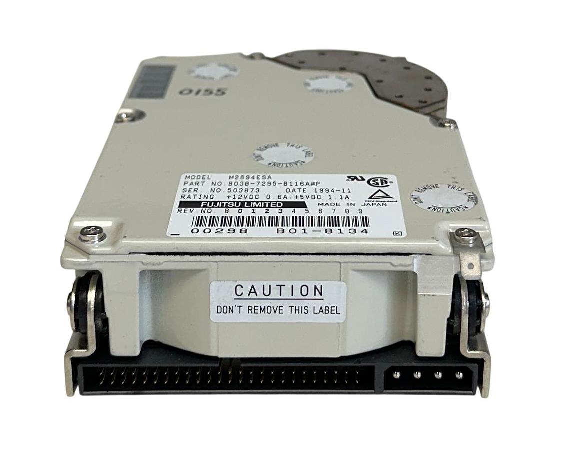 Used FUJITSU LIMITED B03B-7295-B116A#P / M2694ESA SCSI 50-PIN HARD DRIVE 128KB USNP