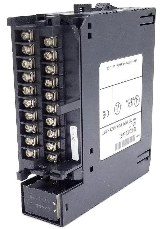Used GE FANUC IC693MDL646C INPUT MODULE 24VDC 16PT POS/NEG FAST MISSING DOOR & COVER