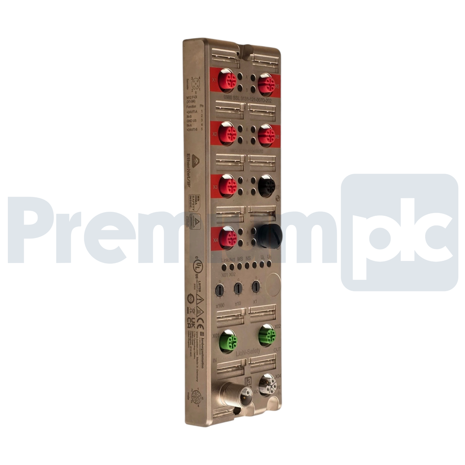 Used Lumberg 0980 SSL 3131-121-007D-202 EtherNet/IP | CIP Safety I/O Module 935023001