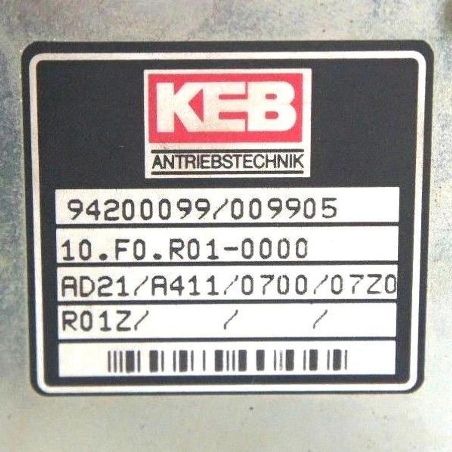 Used KEB 10.F0-R01-0000 FREQUENCY CONVERTER DRIVE 3PH 200...240V, 50/60HZ