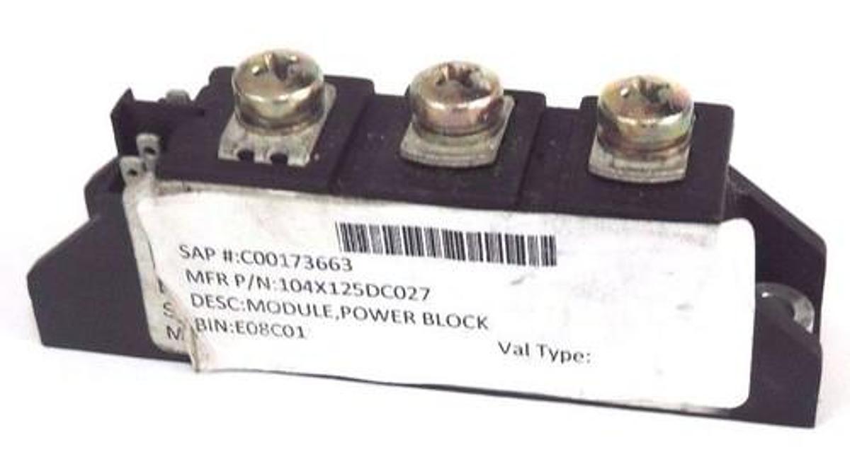 Used GENERAL ELECTRIC 104X125DC027 MODULE POWER BLOCK
