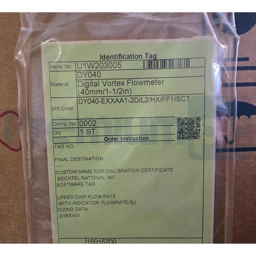 YOKOGAWA DY040 S2 digitalYEWFLOW VORTEX FLOW METER DY040-EXXAA1-2D/L2/HX/FF1/SCT