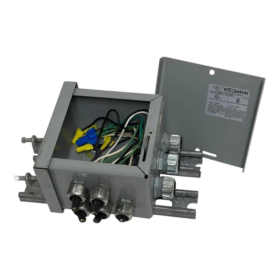 Used Wiegmann RSC060604 NEMA 3R Electrical Junction Box with Unistrut Mount