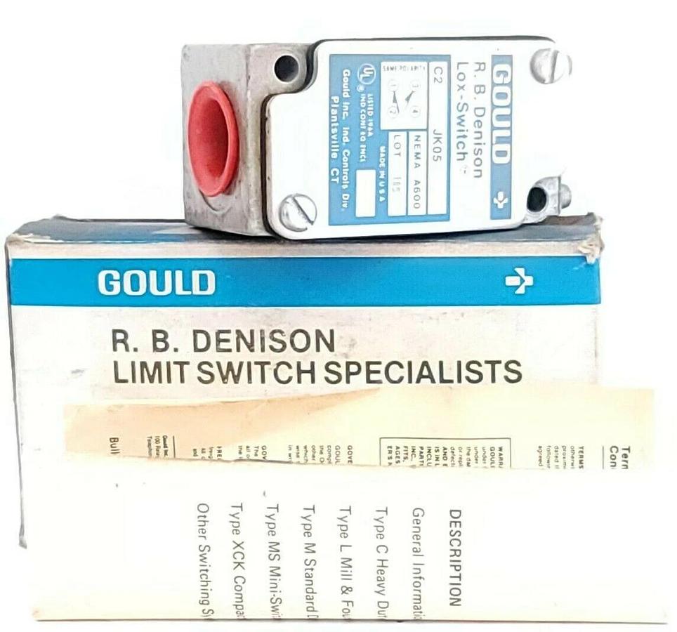 Used NIB GOULD R.B. DENISON C2-JK05 LIMIT SWITCH C2JK05