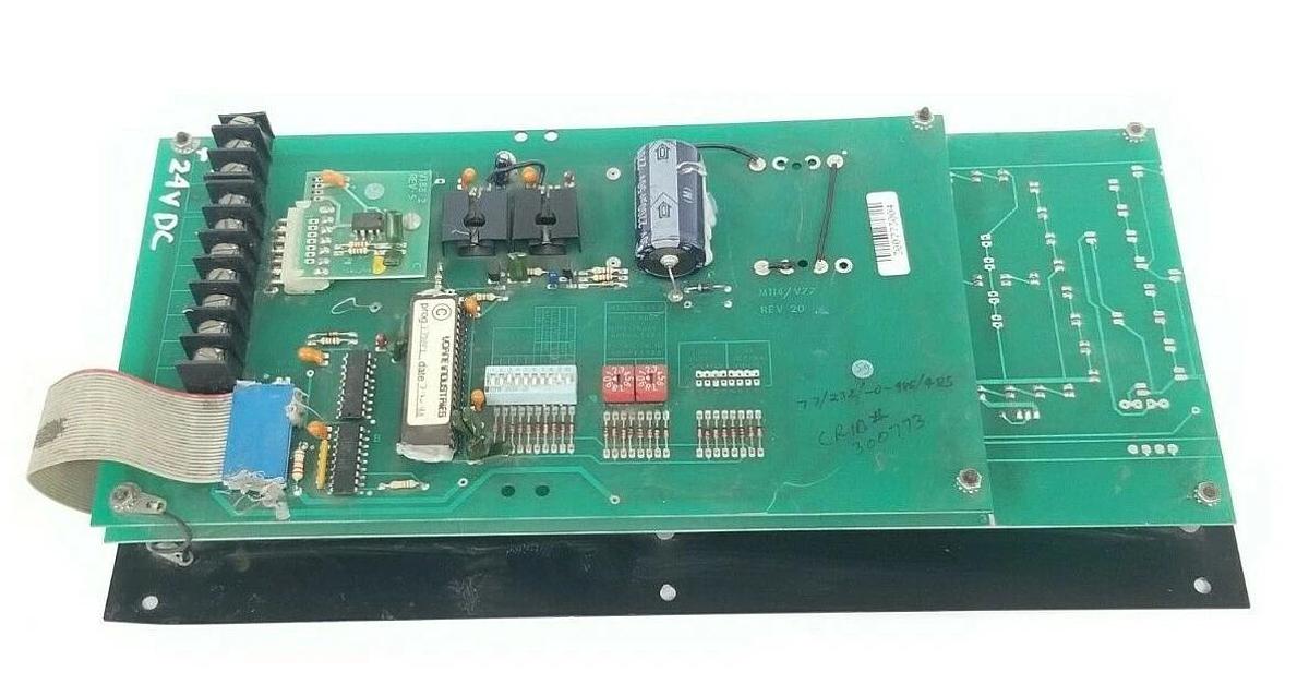 Used VORNE INDUSTRIES M114/V77 DISPLAY ASSEMBLY REV. 20 77/232/-0-485/485 V188-2
