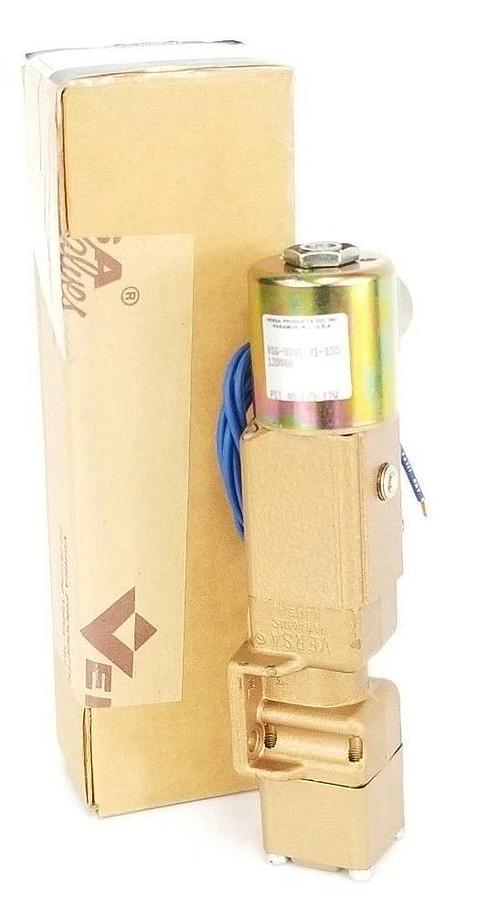 Used NIB VERSA VALVES VSG-3331-31-155-120V60 THREE-WAY VALVE 043432