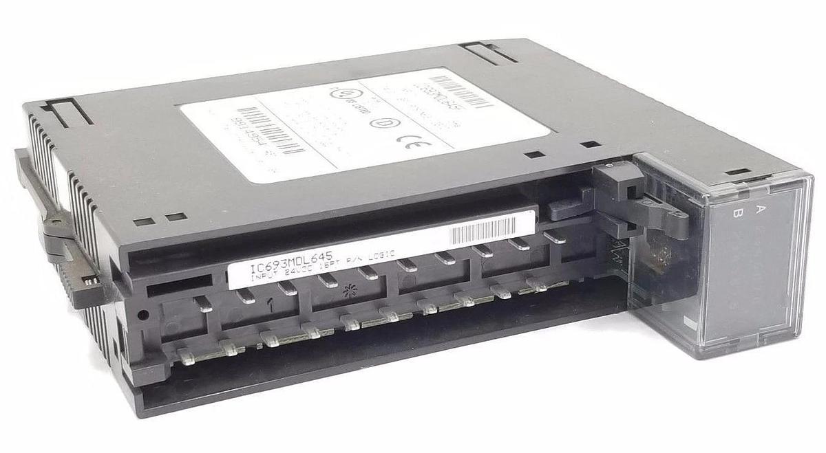 Used GE FANUC IC693MDL645F INPUT MODULE 24VDC 16PT POS/NEG LOGIC W/O WIRING TERMINAL