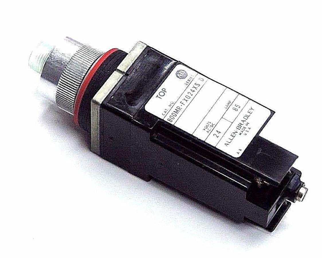 Used NIB ALLEN BRADLEY 800MR-FXQ24XS SER. D PUSHBUTTON 24V W/0 CAP 800MRFXQ24XS