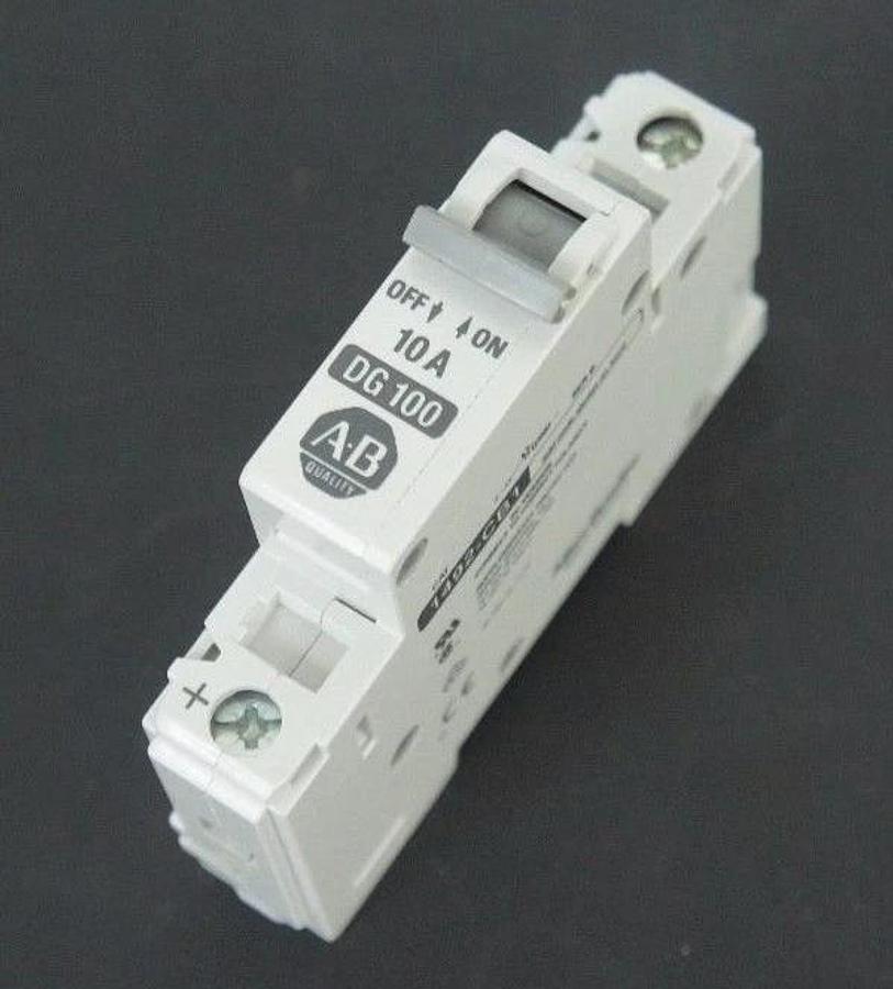 NIB ALLEN BRADLEY 1492-CB1DG100 CIRCUIT BREAKER 10 AMP, 1492CB1DG100, SER. B