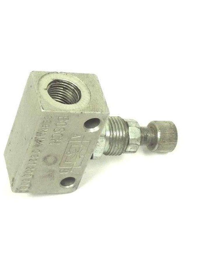 Used BOSCH 0821200008 FLOW CONTROL VALVE PORT 1/2 G1/8 THROTTLE 2MM, 0 821 200 008