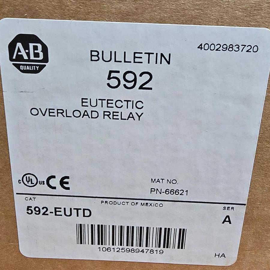 ALLEN BRADLEY 509-DOD SER 1 NEMA SIZE 3 STARTER 120V 500F-DOD930 W/592-EUTD NSMP