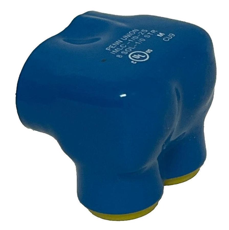 Box of 2 Penn-Union IMLC-1/0-2S Insulated Mechanical Connectors 2-Port 1/0-14