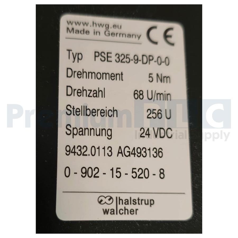 Used HALSTRUP WALCHER PSE325-9-DP-0-0 POS. SYS. 9432.0113 AG493136 KRONES 0902155208