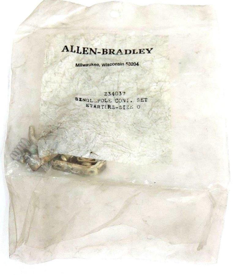 NEW ALLEN BRADLEY Z-34037 CONTACT KIT SINGLE POLE Z32037