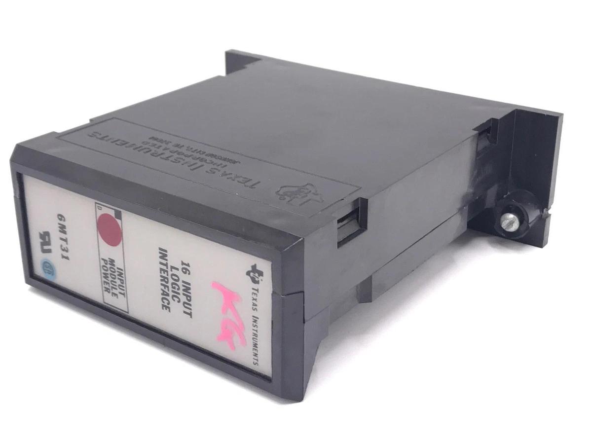 Used TEXAS INSRUMENTS 6MT31 INPUT MODULE 16POINT LOGIC INTERFACE