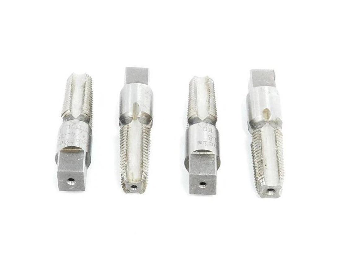 Used LOT OF 4 FYR MACEDONIA 1/4-18 NPTF HS TAPS