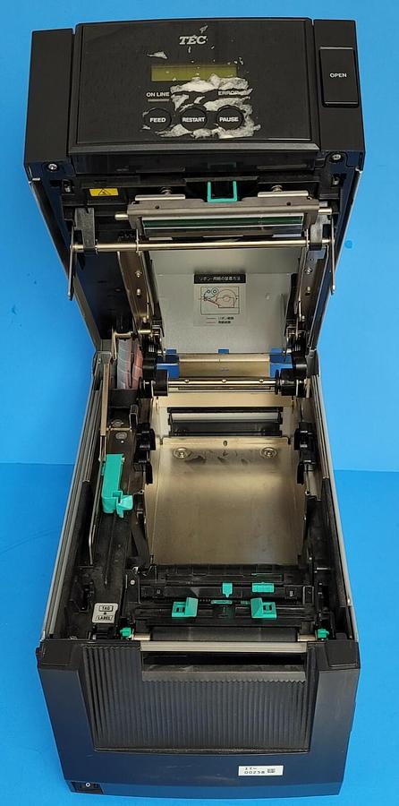 Used TEC B-SA4TM-TS15-R DESKTOP THERMAL PRINTER BSA4TMTS15R AC100V 2.1A